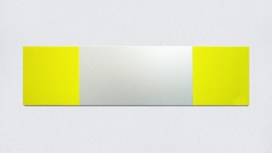 2010_1YellowSilverYellow_AcrylEloxAlu_20x80cm_FTG_Russ_180aa