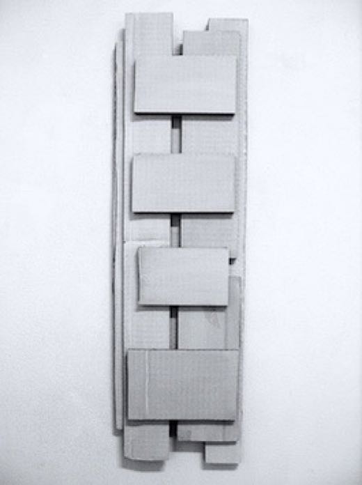2011_o.T. 3_Acryl Wellkarton_82x23.5x4cm_180