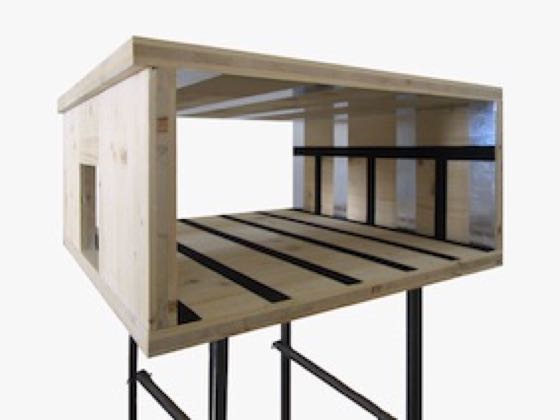 2020_3 Echo Hall for Architecture Club_Adhesive Aluminium+Textile Tape_25x56x59cm_180a